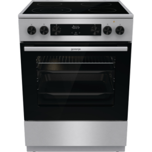 Голяма готварска печка  Gorenje GECS6C70XC, 71л, стъклокерамичен плот